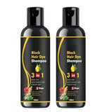 Herbal 3 In 1 Hair Dye Instant Black Hair Shampoo Pack of 2