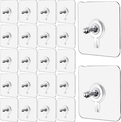 Wall Mount Screw Hooks for Kitchen Bathroom Bedroom Living Room 10 Pcs