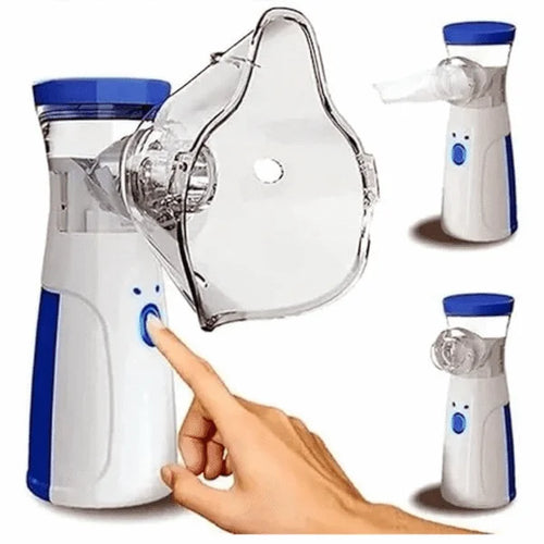 Nebulizer – Silent, One-Touch Operation | High Nebulization Rate | Travel-Friendly For Adults & Kids