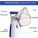 Nebulizer – Silent, One-Touch Operation | High Nebulization Rate | Travel-Friendly For Adults & Kids